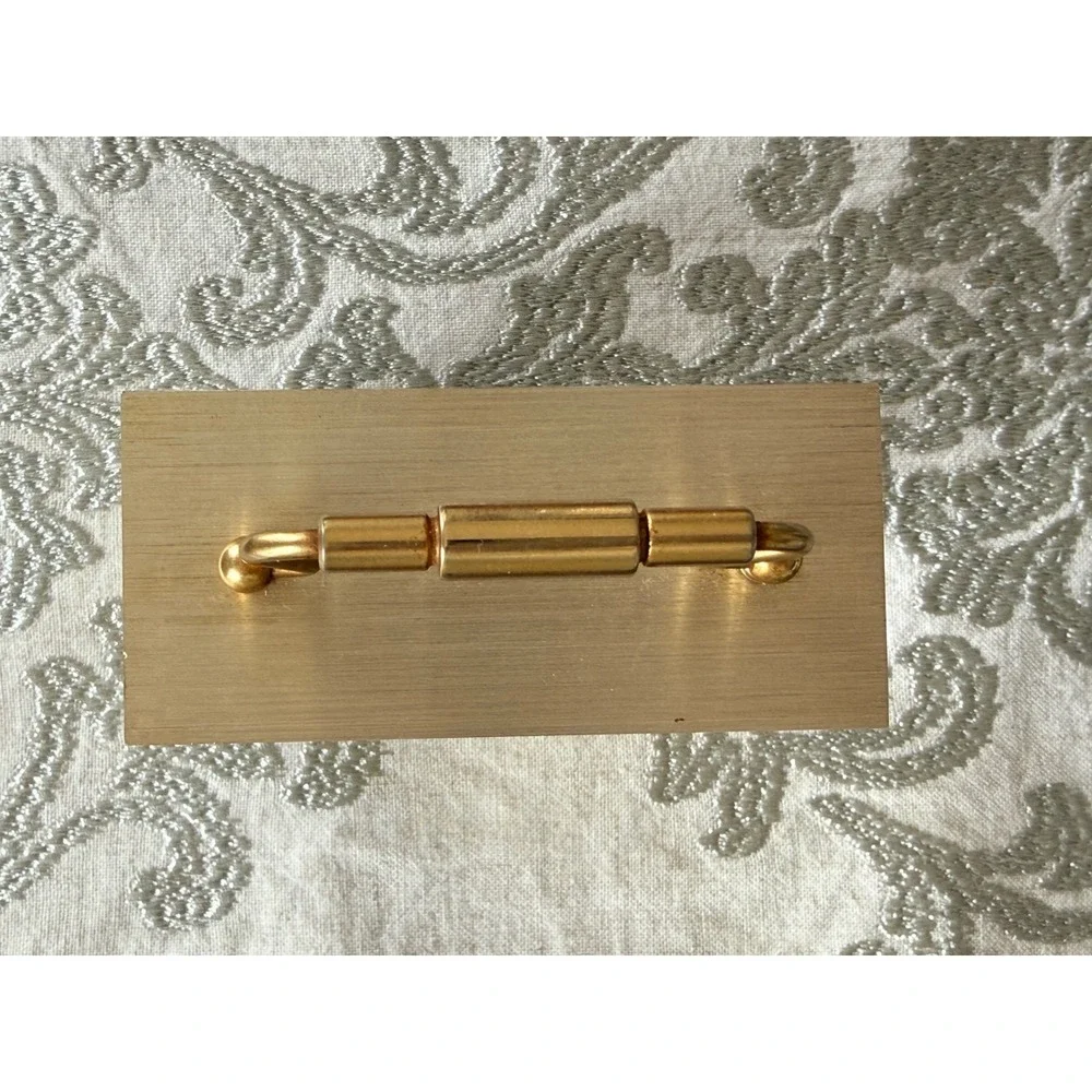 Vintage‎ Seiko Quartz Brass Carriage Clock Roman Numeral Alarm Japan QP281G Gold